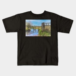 A Watering Place On The River Pang Kids T-Shirt